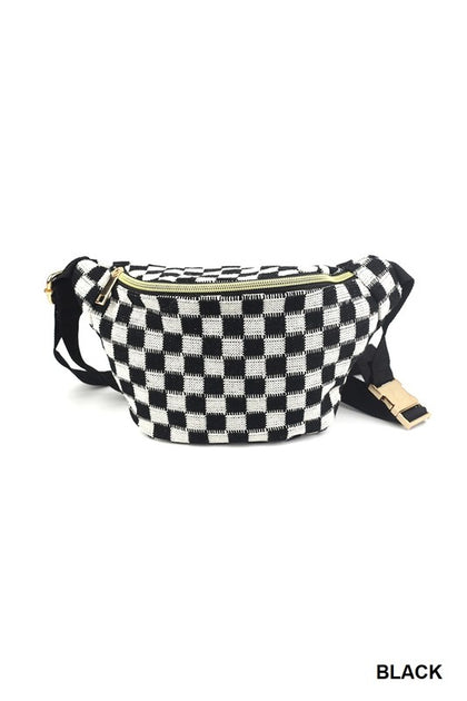 Checkered Cross Body Bag