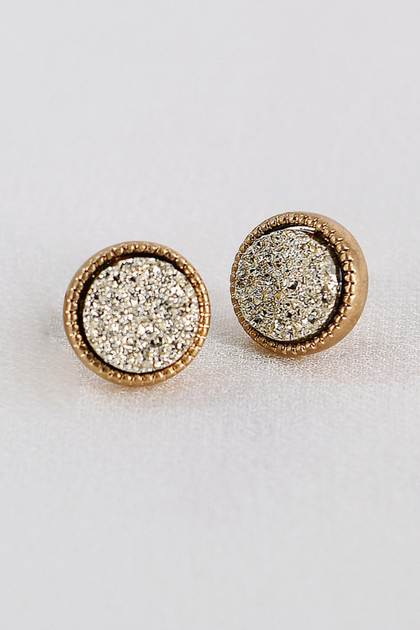 Gold Shimmer Post Earring