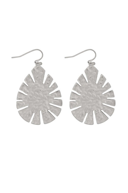 Silver Leaf Drop Earring